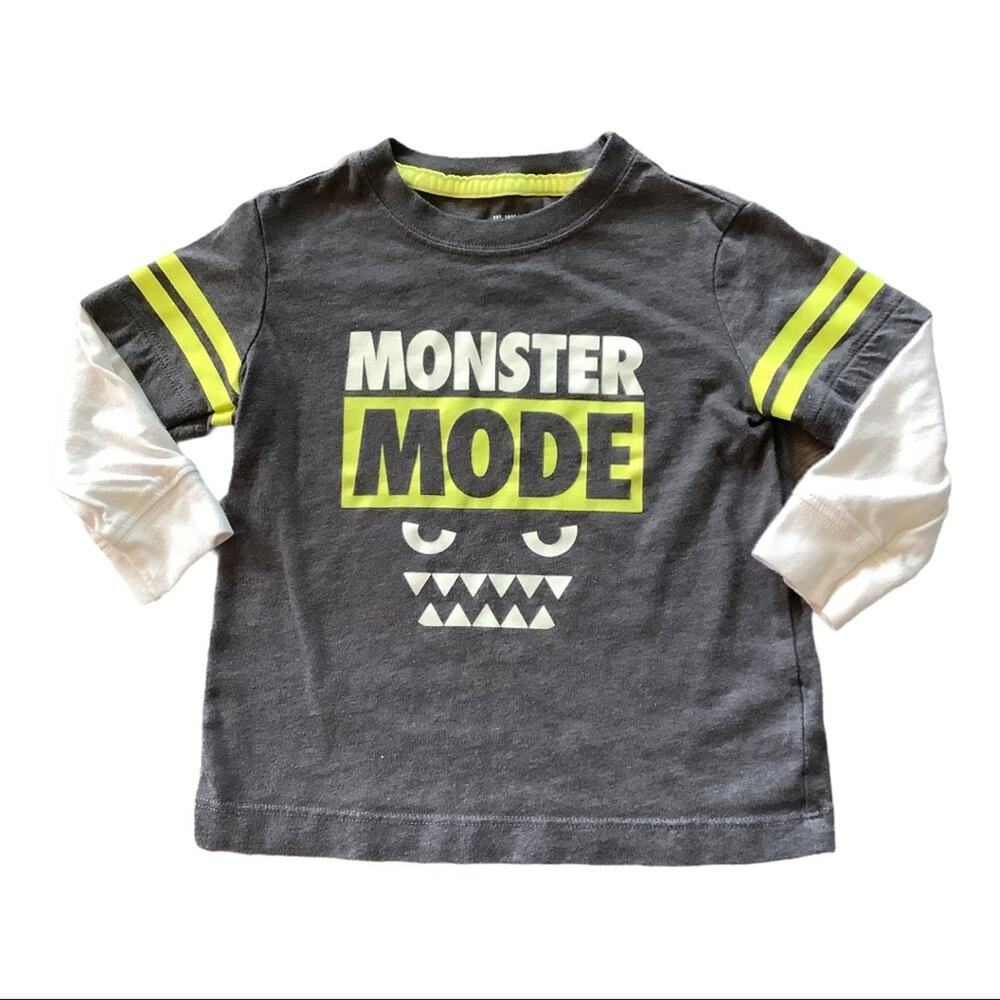 OshKosh “Monster Mode” Long Sleeve Tee